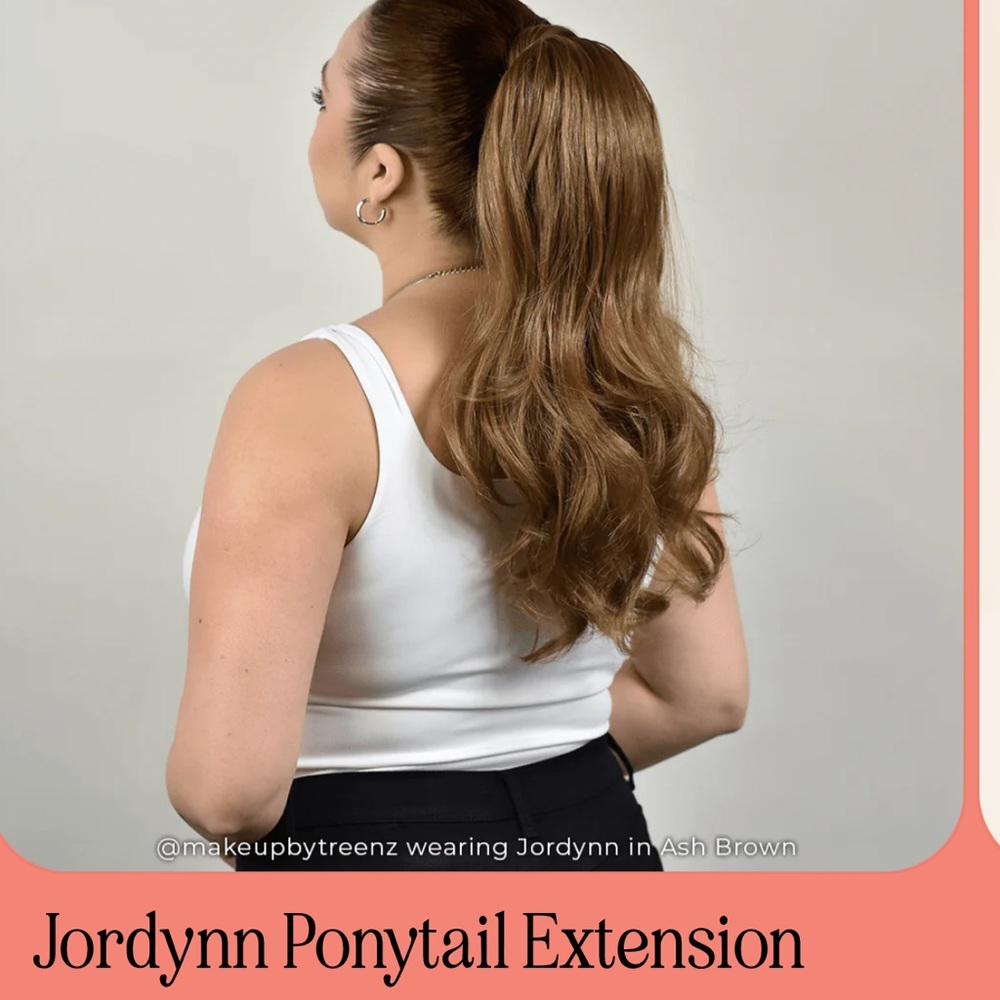 Ash Brown Pony Tail Hair Extension Set INH Jordynn - discontinued color